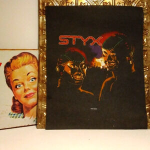 Vintage 1983 Felt Poster 16 x 20 Unframed STYX MUSIC MEMORABILIA  MR. ROBOTO